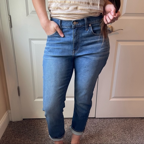 Madewell Spring 2021 Slim Boyjean in Medium Wash, Size 29 - Picture 1 of 8